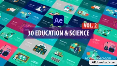 Education and Science Vol.2 | After Effects Elements template preview