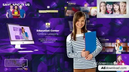 Education Center Video Displays template preview