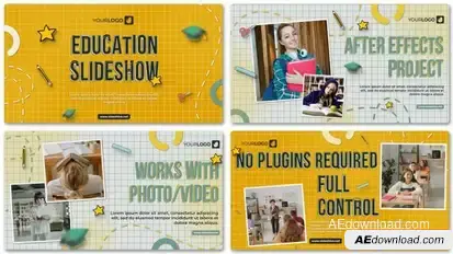 Education Slideshow Openers template preview