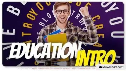 Education Youtube Intro Openers template preview