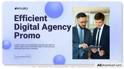Efficient Digital Agency Promo Openers template preview