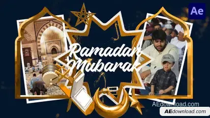 Eid & Ramadan Golden Reveal Openers template preview