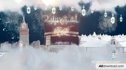 Eid Adha and Hajj Mubarak Openers template preview