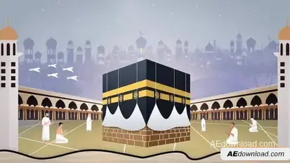 Eid Adha with Hajj Mubarak Openers template preview