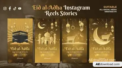 Videohive Eid al-Adha Instagram Reels Stories Openers template preview