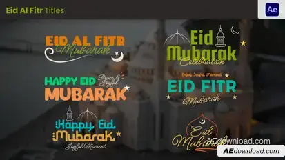 Eid Al Fitr Greeting Title Ramadan Free Templates template preview