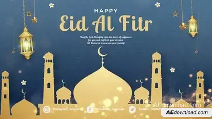 Eid Al Fitr Intro V2 Openers template preview