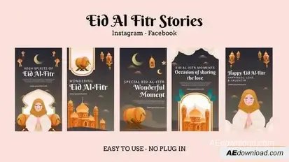 Eid Al Fitr Stories Openers template preview