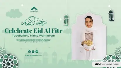 Eid Alfitr Horizontal Banner Openers template preview
