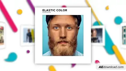 Elastic Color Slideshow Video Displays template preview