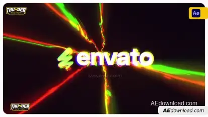 Electric Burst Logo Reveal Logo Stings template preview