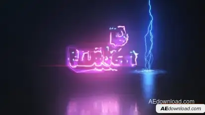 Electric Energy Logo Intro Logo Stings template preview