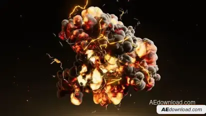 Electric Explosion Logo Reveal Logo Stings template preview