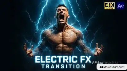 Electric FX Transition Pack – Powerful High-Voltage Motion FX AE Elements template preview