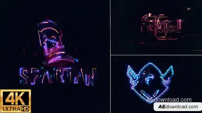 Electric Glitch Logo 2 Logo Stings template preview