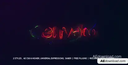 Electric Glitch Logo Logo Stings template preview