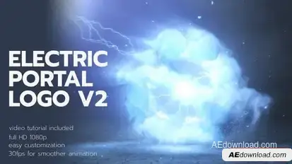 Videohive Electric Portal Logo 2 Logo Stings template preview