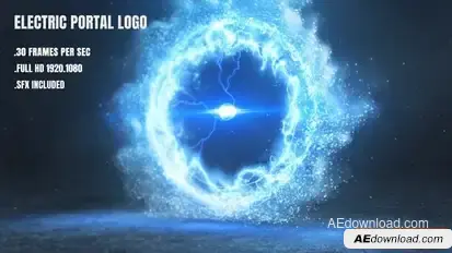 Videohive Electric Portal Logo Titles template preview