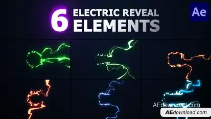 Electric Reveal Elements | After Effects Elements template preview