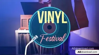 Electric Vinyl Records Presentation Openers template preview