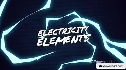 Electricity Elements // After Effects Elements template preview