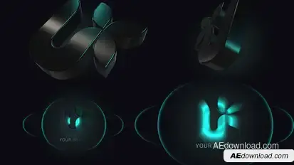 Elegant 3d logo reveal Logo Stings template preview