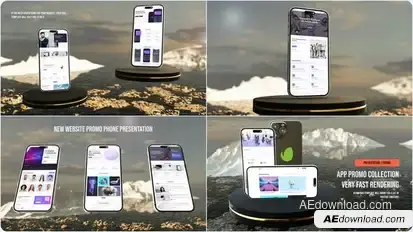 Elegant App Presentation Product Promo template preview