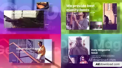 Elegant Business Slideshow Video Displays template preview