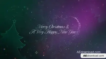 Elegant Christmas Message Video Displays template preview