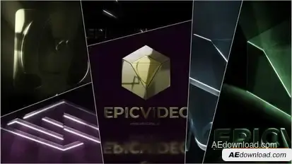 Elegant Cinematic Logo Intro Pack Logo Stings template preview