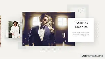 Elegant Commercial Slideshow Openers template preview