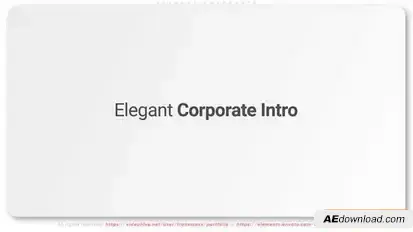 Elegant Corporate Intro Openers template preview