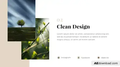 Elegant Corporate Presentation Video Displays template preview