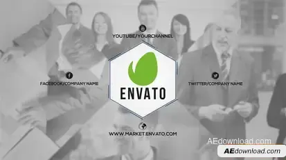Videohive Elegant Corporate Presentation Video Displays template preview