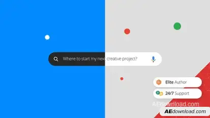 Elegant Dots Search Logo Logo Stings template preview