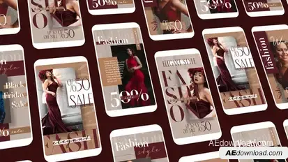 Elegant Fashion Instagram Stories broadcast-packages template preview