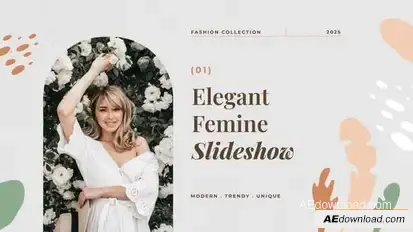 Elegant Feminine Presentation Openers template preview