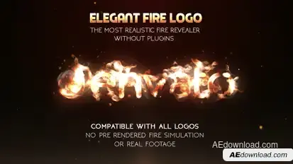 Elegant Fire Logo (No Plugin) Logo Stings template preview