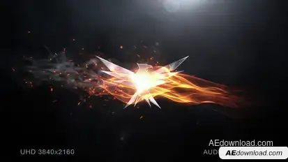 Elegant Flame Logo Logo Stings template preview