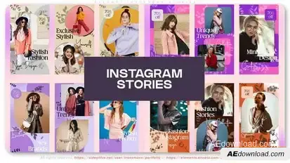 Elegant Instagram Stories Openers template preview