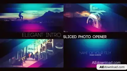 Elegant Intro - Sliced Photo Opener Openers template preview