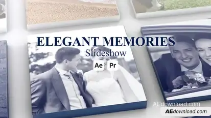 Elegant Memories Slideshow Video Displays template preview