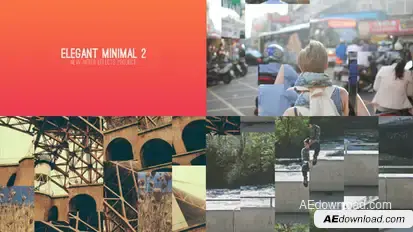 Elegant Minimal 2 Video Displays template preview