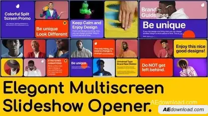 Elegant Multiscreen Slideshow Openers template preview