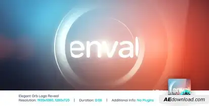 Elegant Orb Logo Reveal Logo Stings template preview