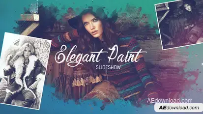 Elegant Paint Slideshow Openers template preview