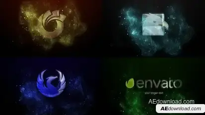 Elegant Particle Logo Logo Stings template preview