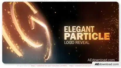 Elegant Particle Logo Reveal Logo Stings template preview