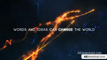 Elegant Particles Opener Titles template preview