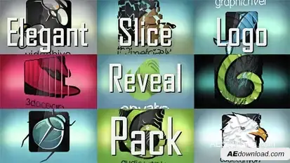 Elegant Slice Logo Reveal Pack Logo Stings template preview